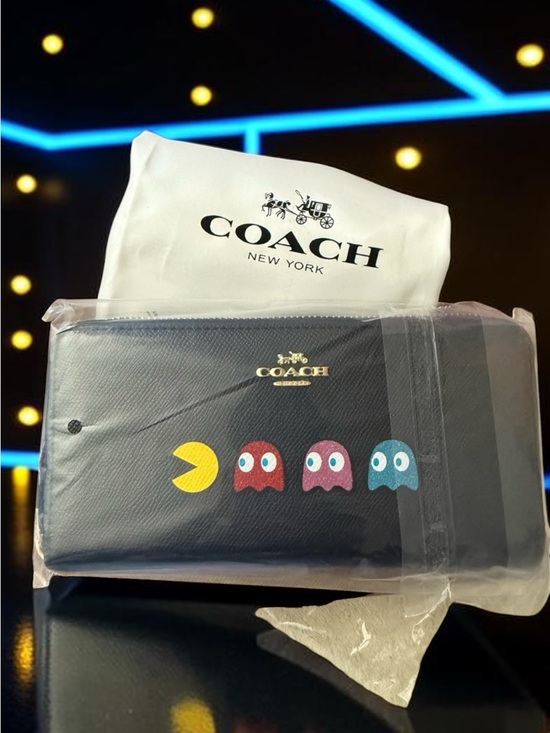 Coach Handbags - Coach X Pac-Man accordion zip wallet zip around wallet w/ dust bag NWT F55736
